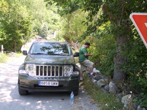 Jeep Cherokee en la Transpirenaica 4x4 2009
